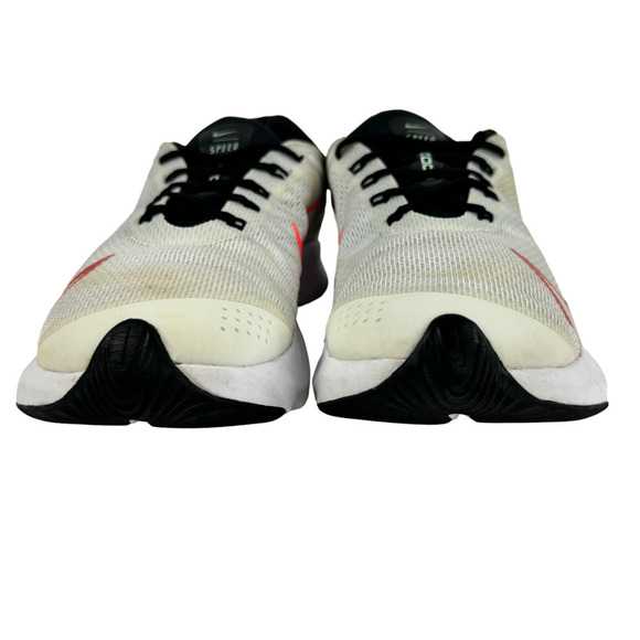 Nike Speed Air Zoom Running Shoes 6.5Y White Black Lace Up Kids Youth CJ2088-100 - Picture 4 of 9